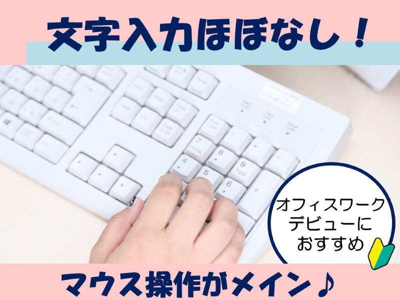 ★文字入力ほぼなし!マウス操作がメイン♪