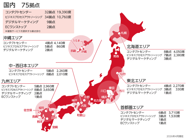 国内拠点図