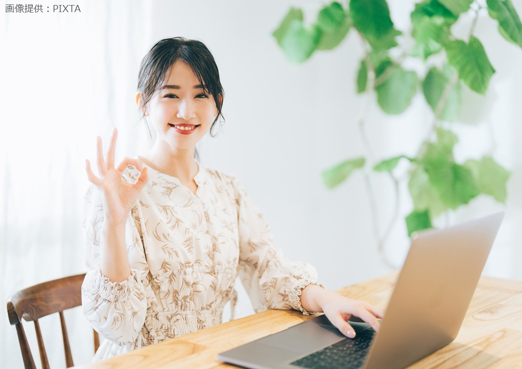◎笑顔の女性
