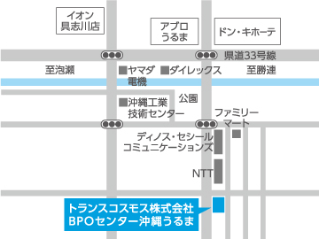 □BPOセンター沖縄うるま地図
