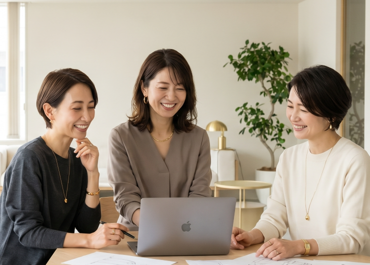★女性3名が談笑している画像